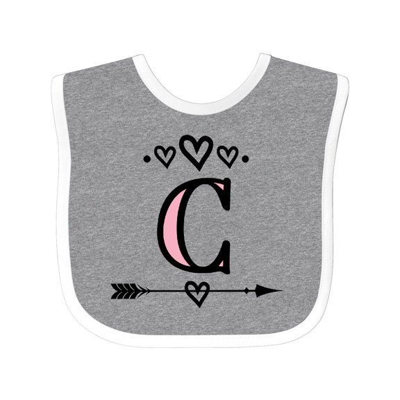 Inktastic Letter C Monogram Tribal Arrow Girls Baby Bib
