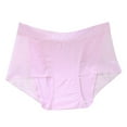 thumbnail image 2 of Gibobby Ropa Interior con Entrenamiento Ropa interior de mujer Encaje Cintura media Bragas sin costuras Calzoncillos de algodón de encaje cómodos de seda(Rosa， L), 2 of 4