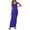 Blue, variant on Women's Sleeveless Bodycon Maxi Dress, Scoop Neck Stretchy Tank Long Dress, Casual Summer Formal Party Dress for Daily Wear Date(Blue/S)