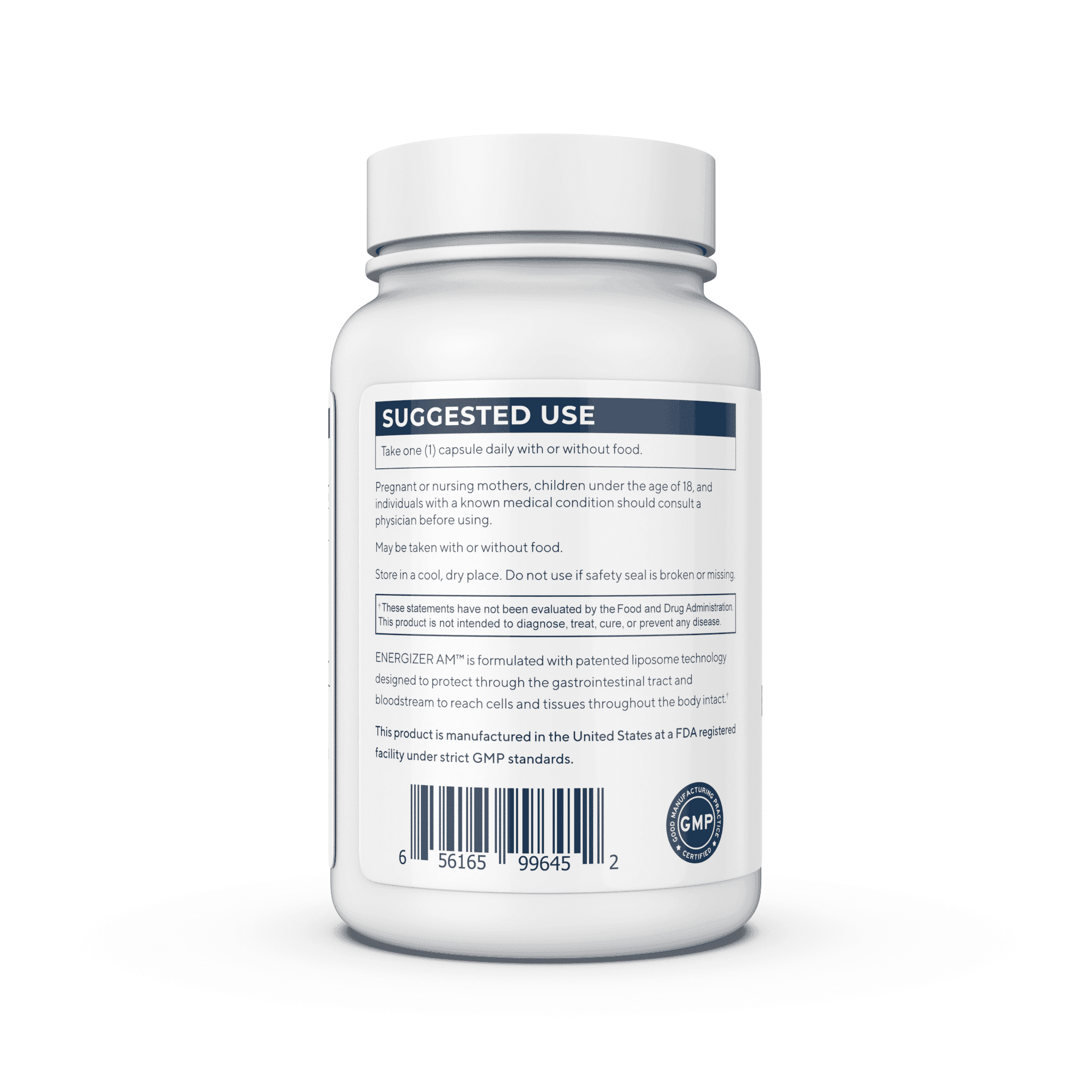 RENUE by SCIENCE Energizer AM | Liposomal Resveratrol Hesperidin & Green Tea Supplement | 60 Capsules with Trans Resveratrol (65mg) Hesperidin (150mg) Green Tea Extract (35mg) - Non-GMO | Made in USA