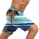 thumbnail image 5 of Mens Pantalones Cortos de Cintura Elástica con Bolsillos Pantalones de Baño de Secado Rápido Pantalones de Playa de Bolsillo Múltiple, 5 of 5