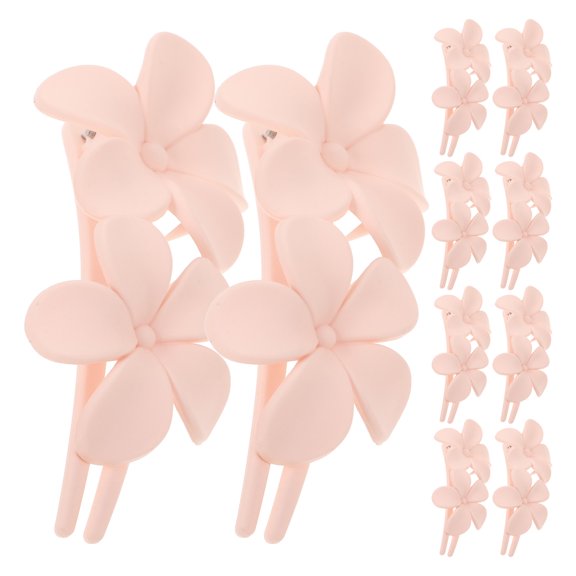 10 Pcs Barrettes for Women Hairpin 10.50X5.50X3.00CM Pink