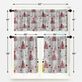 thumbnail image 4 of Christmas Tree Reindeer Kitchen Curtains with Valance and Tier Sets 36 Inch, 3 Pieces Snowflakes Rod Pocket Drapes Window Treatment Curtains for Kitchen Over Sink Bed Room Decor, 4 of 6