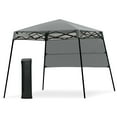 thumbnail image 2 of Gymax 7x7 FT Slant Leg Pop-up Canopy Tent Shelter Adjustable Portable Carry Bag Gray, 2 of 10