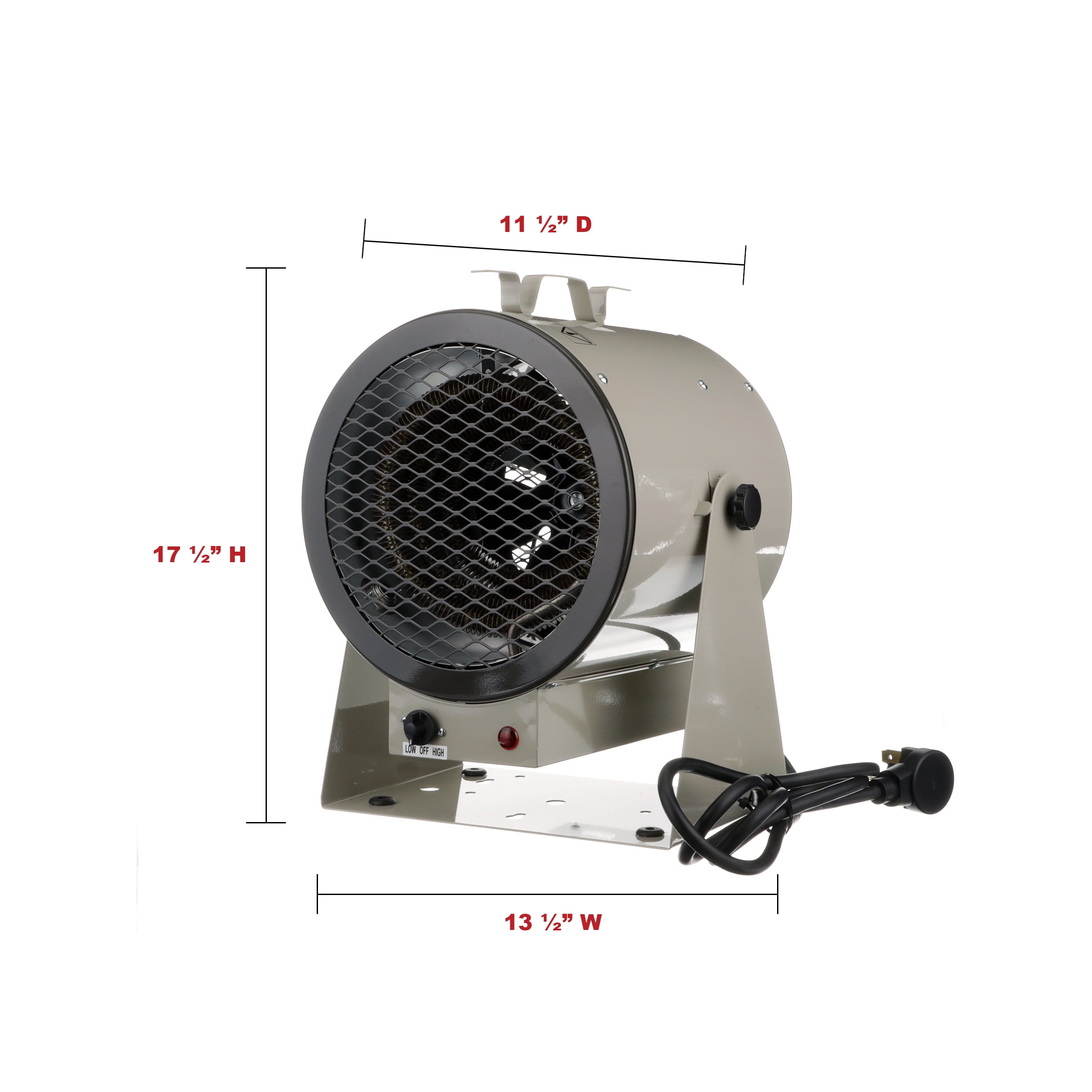 TPI Corporation HF686TC 5600W Portable Fan Forced Air Heating Portable  Heater - Walmart.com