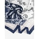 thumbnail image 4 of INSPIRE CHIC Mujeres Saten Cuadrado Bufanda 35" Gran Paisley Bufanda de Seda para el Cabello Envoltura de Sueño Bandanas 90x90cm/35.4x35.4" Azul Marino Blanco, 4 of 6
