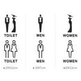 thumbnail image 2 of 1Pcs Durable Signage Board Art Hotel Home Decor Acrylic 3D Wall Sticker Black Gold Color Wash Room Lable Toilet Sign Plate STYLE 1-GOLD-BOTH, 2 of 8