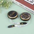 thumbnail image 1 of 1pc 1.5m Portable Retractable Vintage PU Leather Mini Tape Measure Nostalgia Measure Ruler Retro Sewing Centimeter Inch Roller Scale, 1 of 4