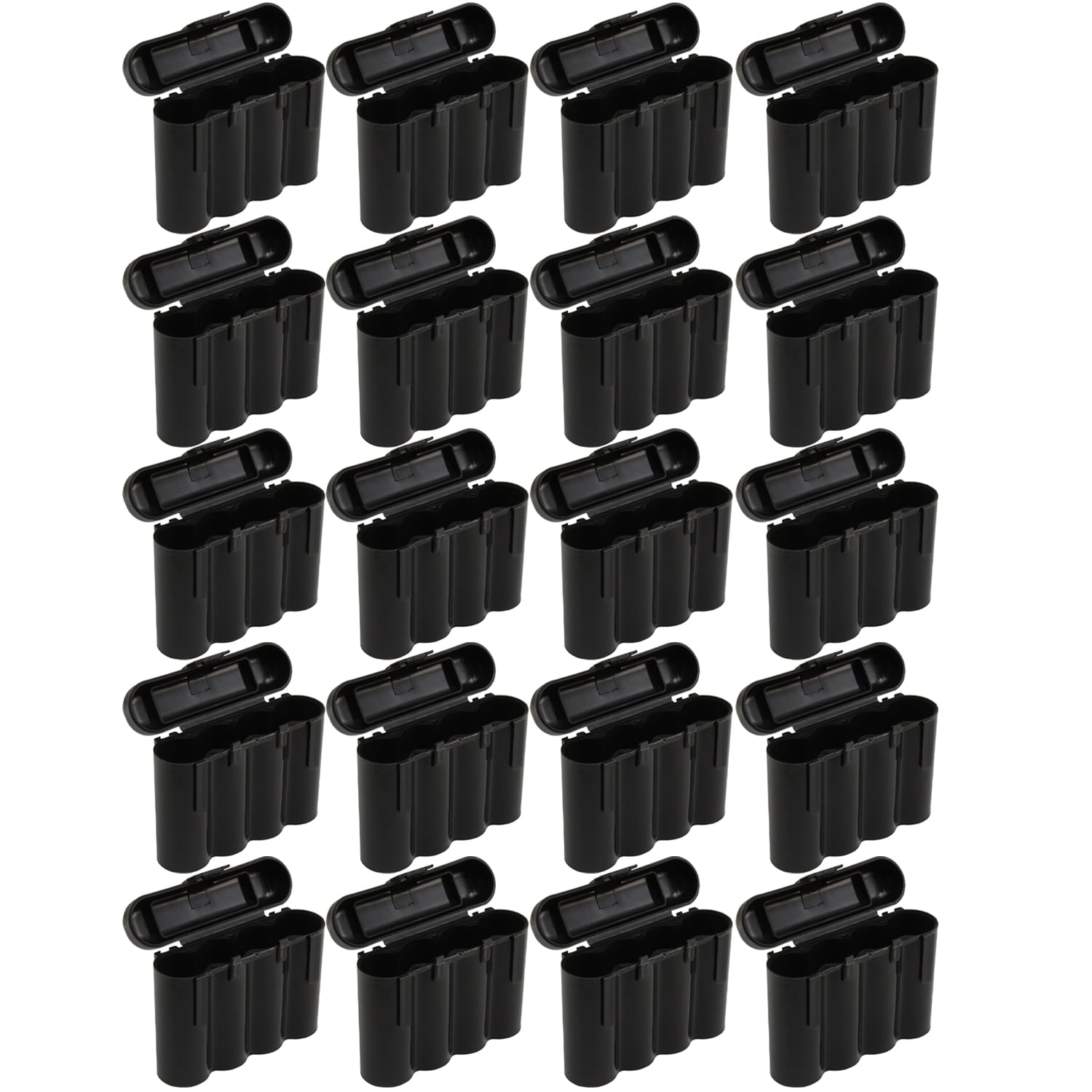 EBC Battery 20 Black Plastic AA AAA Battery Holder Box Storage Cases