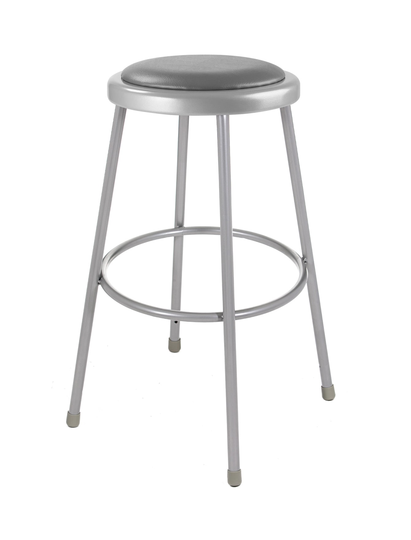 Hampden Furnishings Otto Collection 30" Vinyl Padded Science Stool, Grey, Pack of 2
