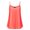 STT013_NEONPINK, variant on SSOULM INCH & FIT Women's Sleeveless Pleated Chiffon Layered Cami Tank Top Blouse with Plus Size Made in USA