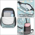 thumbnail image 4 of Unicorn and Star Blue Pattern 17" School Backpacks for Teens,Waterproof Oxford Fabric,S-Shape Padded Straps for School,Travel,Hiking,Camping, 4 of 6