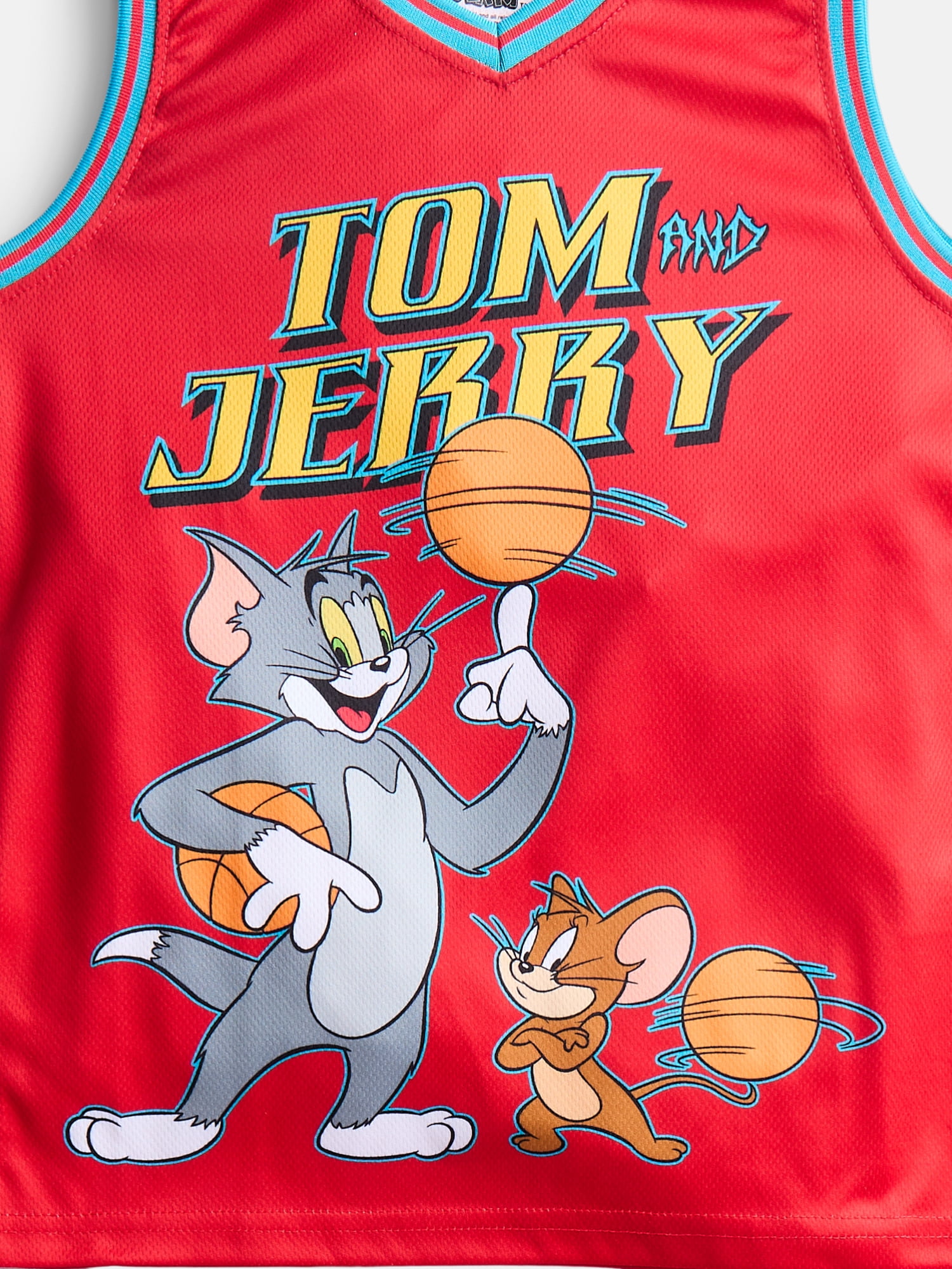 Tom and Jerry Boys Basketball Jersey and Matching Shorts Set, 2-Piece, Sizes 4-12