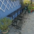 thumbnail image 2 of Zhongma 35.43 x 26 x 23.6 in 3-Tier Black Metal Plant Stand with 660 LBS Capacity, 2 of 8