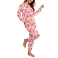 thumbnail image 2 of MINTREUS Halloween Womens Pajama Set Long Sleeve Sleepwear Nightwear Soft Pjs Lounge Sets With Pockets, 2 of 6