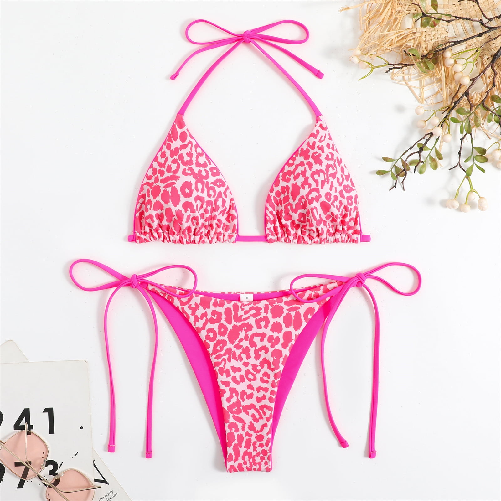 VETEMENTS chain-link print swimsuit - Pink