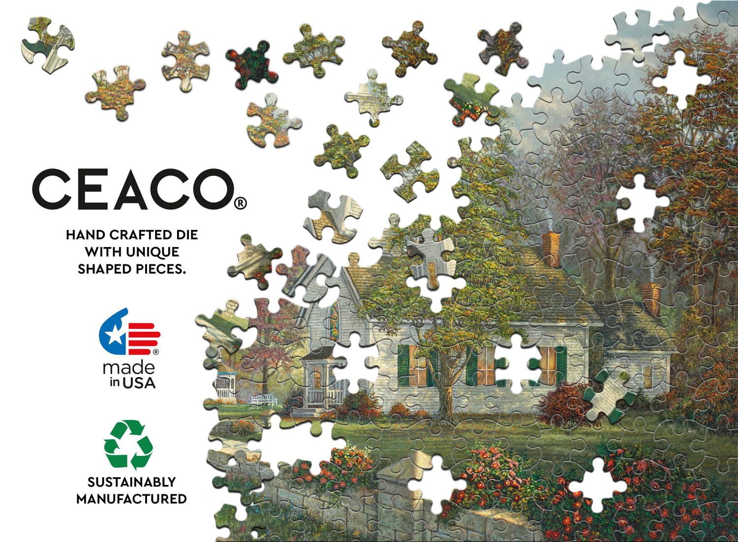 Ceaco - Thomas Kinkade - Chapelle de la Sérénité - Puzzle 1000 pièces