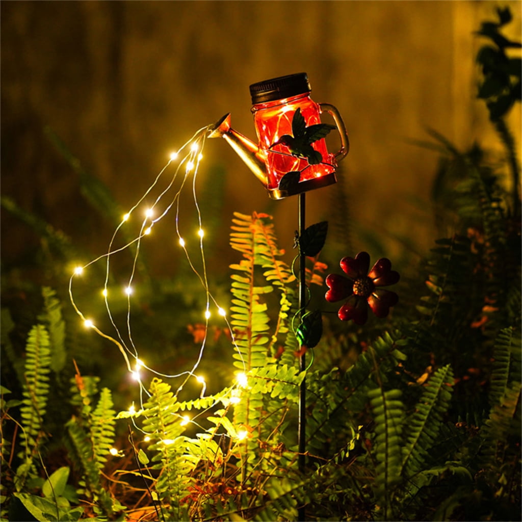 JZROCKER Solar Watering Can Light Glowing LampOutdoor Hallway Patio Decoration