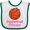 White and Green, variant on Inktastic Basketball Princess Girls Baby Bib