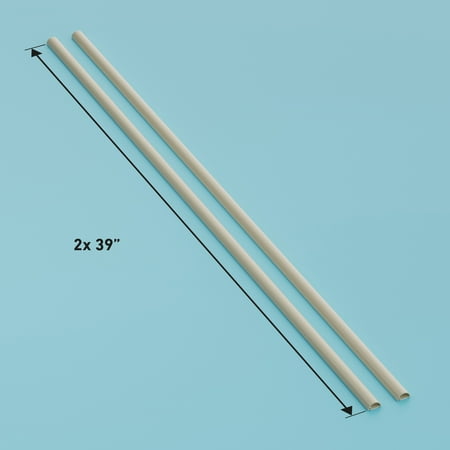 D-Line Beige Half Round Cord Cover, 0.78x0.39in, 39in Length, 3-Pack