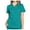 Green, variant on Women Scrubs Tops Short Sleeve V Neck T Shirts with Poackets, S-2XL