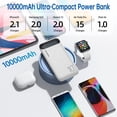 thumbnail image 4 of Power Bank YOBON 10000mAh Delgado con USB C y Doble Salida Blanco, 4 of 8