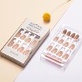 thumbnail image 4 of ibcccndc Press-on False Nail Kit Bright Color Trapezoid Shape Nail Art Tips Tools, 4 of 8