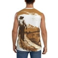 thumbnail image 4 of Balery Western Cowboy Countryside Camisetas sin mangas para hombre, absorbe la humedad y protege contra el mal olor.-XX-Large, 4 of 7