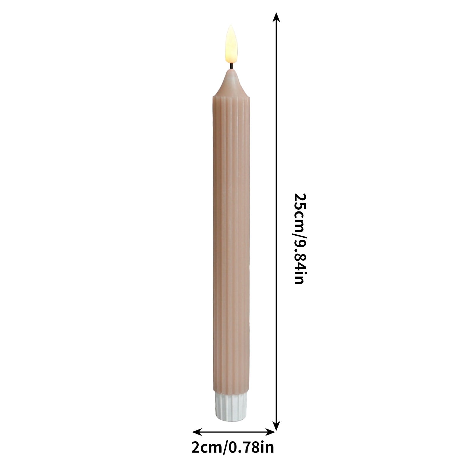 FloHua Christmas 12PCS Battery Operated Flameless LED Taper Candles Lights Fake Candles Valentine's Day Gifts