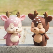 Opolski Cartoon Cute Deer Shape Piggy Bank Money Box Coin Storage Container Kids Gift