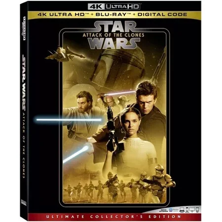 Star Wars: Episode II: Attack of the Clones [New 4K UHD ] With ,