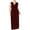 Plum, variant on Women's Plus Sleeveless Knot Front Plunge Neck Maxi Dress