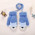 thumbnail image 4 of Guantes de punto para bebé Manoplas mágicas de invierno Gruesas y cálidas con forro polar Guante cálido de invierno para niños Mitones Juego de esquí Guante cálido para nieve con Str antipérdida, 4 of 5