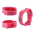 thumbnail image 3 of 100 anillos para patas de pollo de tamaño ajustable, hebilla para etiqueta con número de pata de ave, 3 of 4