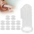 thumbnail image 4 of Baby Finger Teeth Brushes, Baby Finger Toothbrush Safe Reliable Temperature Resistance Small Compact  For Bathroom For Home For Indoor Transparent Shell, 4 of 8
