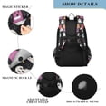 thumbnail image 4 of FORMRS Unisex School Backpack 17" Student Travel Bag with Laptop Compartment, Colorful Halloween Ghost, 4 of 7