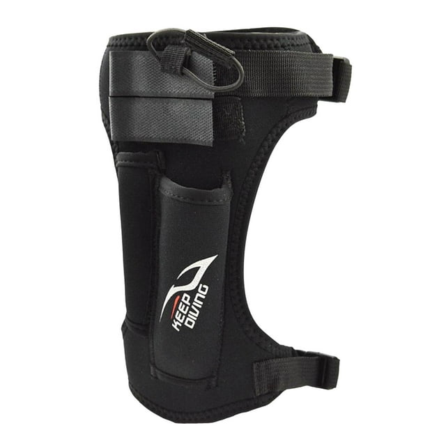 Funda de cuchillo de buceo duradera con correas ajustables para las piernas y Negro Sharpla Correa de pierna para equipo de buceo