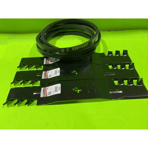 Deck Kit Blade & Belt for Husqvarna LSZ5422, LSZ5424, Jonsered Z54R, Poulan 54-Inch Mowers