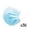 Blue, variant on 50PCS 3-Ply Disposable Face Masks Adult 3-Layer Protective Non-Woven Melt-Blown Breathable Ear Loop Masks(White-17.5cm)