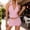 Pink, variant on MAIHAN Women Casual Outfits Summer Clothing Sets Shirt Tops Shorts Clothes Sets Elastic Waist Shorts 2pcs Clothes Set Casual Two-Piece Outfit