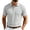 Gray#130805JJ, variant on Hearthz Men Polo Shirts Short Sleeve 3 Buttons Lapel Mens Golf Polo Textured Knit Golf Polos for Men Tennis Shirt White M