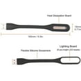 thumbnail image 3 of CinHao 3-Pack Mini USB LED Light Lamp Portable Flexible Black for Laptop Keyboard, 3 of 7