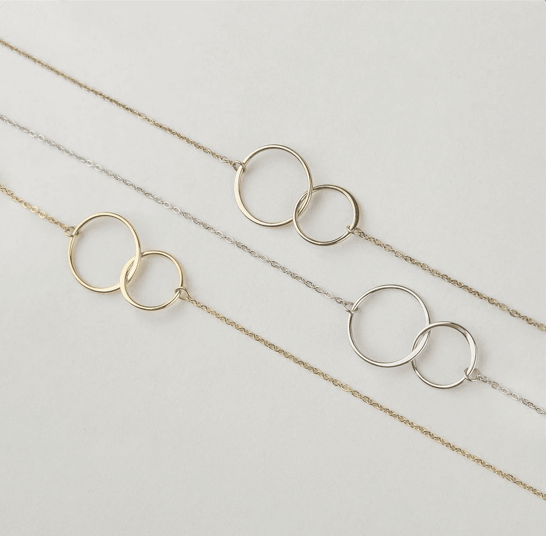 Personalized Card and Necklace for Mother's Day, Custom Card and Necklace for Mom, Jewelry Gift for Mom, Custom Card and Jewelry For Mom, Gift for Her [Gold, No-Personalized Card]