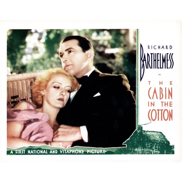 The Cabin In The Cotton Lobbycard From Left Bette Davis Richard Barthelmess 1932 Movie Poster Masterprint