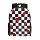 thumbnail image 1 of Disketp Ladybugs Of Black And White Checkers Mochila Unisex de Apertura Lateral Completa, Mochila para Laptop para Escuela, Trabajo y Viajes, 1 of 8
