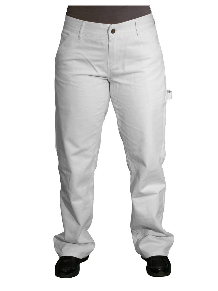 Snickers Painters Trousers With Holster Pockets  White  ITS