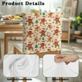 thumbnail image 7 of TSOVTHRID Christmas Gingerbread Man Print Chair Back Slipcover Dining Chair Cover Washable Chairs Back Protector Cover for Dining Room Kitchen Wedding Party Christmas Decor, Set of 4, 7 of 7