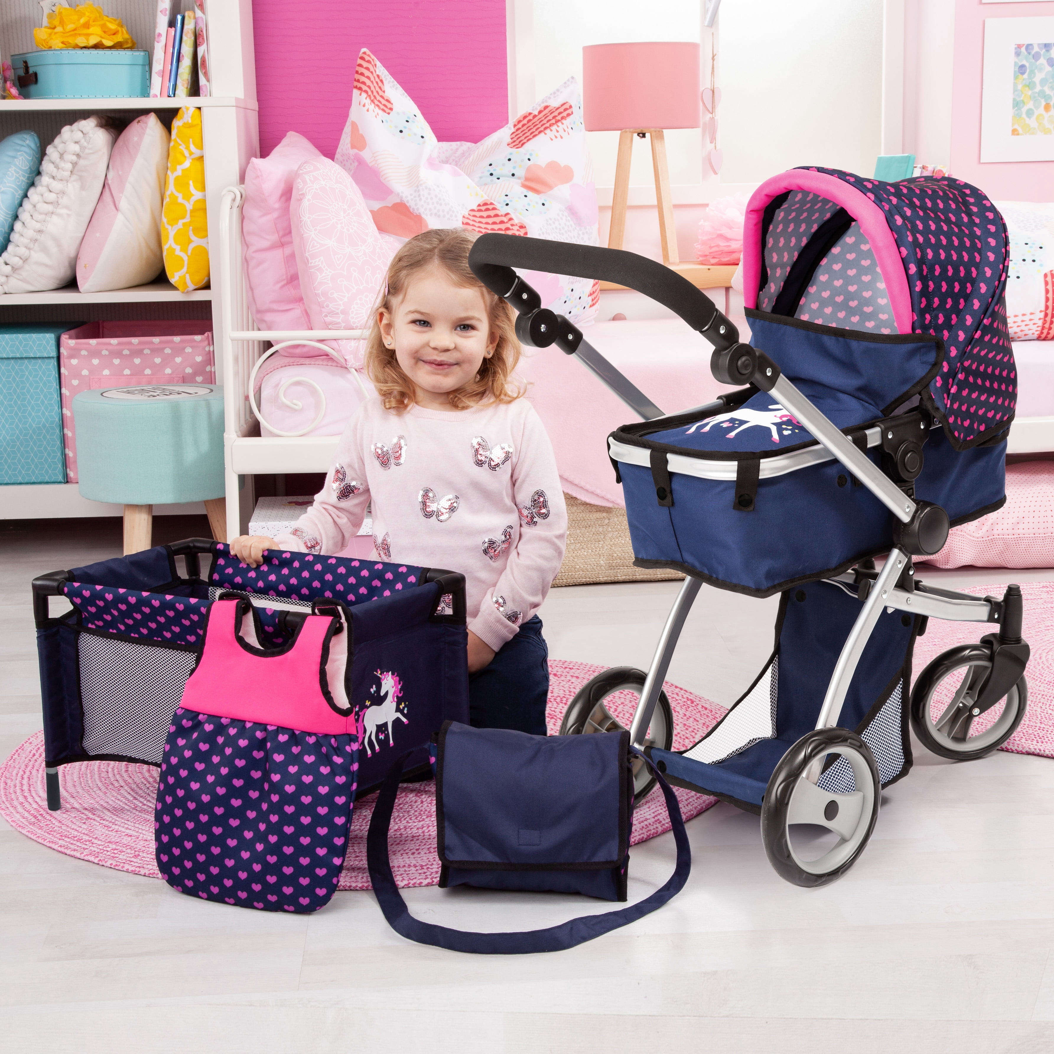 Bayer Baby Doll Pram Mega Set