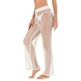 thumbnail image 5 of Travelwant Womens Crochet Net Hollow Out Beach Pants Sexy Swimsuit Cover Up Pants, 5 of 7