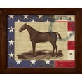 thumbnail image 2 of Appleman, Sam 24x20 Black Ornate Wood Framed with Double Matting Museum Art Print Titled - American Equestrian, 2 of 4